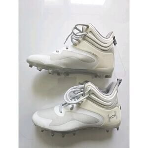 UNDER ARMOUR MEN'S UA COMMAND MC MID LACROSSE/FOOTBALL CLEATS WHITE Size 7
